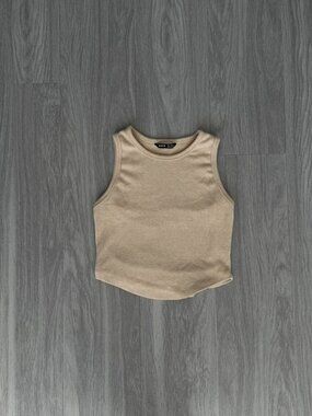 SHEIN Women's Tan/Cream Top